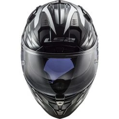 Motorradhelm HPFC LS2 FF327 CHALLENGER GP Schwarz Weiß -Ls2 Elegant Boutique motorradhelm hpfc ls2 ff327 challenger gp schwarz weiss 66658