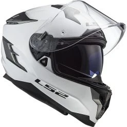 Motorradhelm HPFC LS2 FF327 CHALLENGER Solid Weiß -Ls2 Elegant Boutique motorradhelm hpfc ls2 ff327 challenger solid weiss 66667