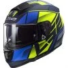 Motorradhelm HPFC LS2 FF397 VECTOR Kripton Blau Gelb Matt -Ls2 Elegant Boutique motorradhelm hpfc ls2 ff397 vector kripton blau gelb matt 64426