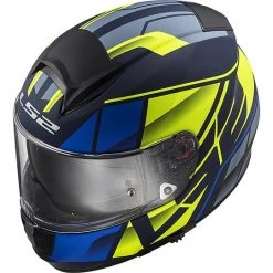 Motorradhelm HPFC LS2 FF397 VECTOR Kripton Blau Gelb Matt -Ls2 Elegant Boutique motorradhelm hpfc ls2 ff397 vector kripton blau gelb matt 66818