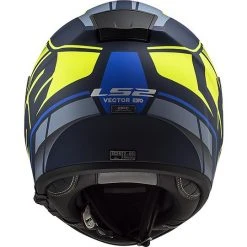 Motorradhelm HPFC LS2 FF397 VECTOR Kripton Blau Gelb Matt -Ls2 Elegant Boutique motorradhelm hpfc ls2 ff397 vector kripton blau gelb matt 66821