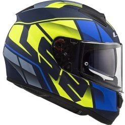 Motorradhelm HPFC LS2 FF397 VECTOR Kripton Blau Gelb Matt -Ls2 Elegant Boutique motorradhelm hpfc ls2 ff397 vector kripton blau gelb matt 66822