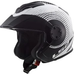 Motorradhelm Jet Doppel Visier Ls2 OF570 VERSO Spin Weiß Schwarz -Ls2 Elegant Boutique motorradhelm jet doppel visier ls2 of570 verso spin weiss schwarz 66978