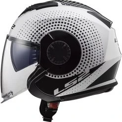 Motorradhelm Jet Doppel Visier Ls2 OF570 VERSO Spin Weiß Schwarz -Ls2 Elegant Boutique motorradhelm jet doppel visier ls2 of570 verso spin weiss schwarz 66980