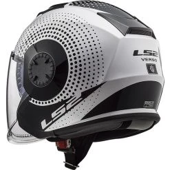 Motorradhelm Jet Doppel Visier Ls2 OF570 VERSO Spin Weiß Schwarz -Ls2 Elegant Boutique motorradhelm jet doppel visier ls2 of570 verso spin weiss schwarz 66981