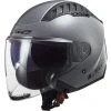 Motorradhelm Jet Doppelvisier Ls2 OF600 Copter Solid Nardo Grey