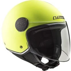 Motorradhelm Jet Ls2 OF558 SPHERE LUX Solid Gelb Fluo + Rauchvisier -Ls2 Elegant Boutique motorradhelm jet ls2 of558 sphere lux solid gelb fluo rauchvisier 55495