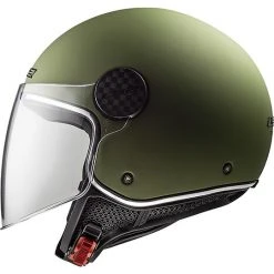 Motorradhelm Jet Ls2 OF558 SPHERE LUX Solides Mattgrün + Rauchiges Visier -Ls2 Elegant Boutique motorradhelm jet ls2 of558 sphere lux solides mattgruen rauchiges visier 55486