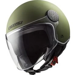 Motorradhelm Jet Ls2 OF558 SPHERE LUX Solides Mattgrün + Rauchiges Visier -Ls2 Elegant Boutique motorradhelm jet ls2 of558 sphere lux solides mattgruen rauchiges visier 55487