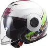 Motorradhelm Jet Ls2 OF570 VERSO Frühling Weiß Rosa -Ls2 Elegant Boutique motorradhelm jet ls2 of570 verso fruehling weiss rosa 135559