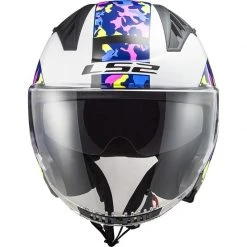 Motorradhelm Jet Ls2 OF600 COPTER Crispy White Yellow Fluo -Ls2 Elegant Boutique motorradhelm jet ls2 of600 copter crispy white yellow fluo 135606