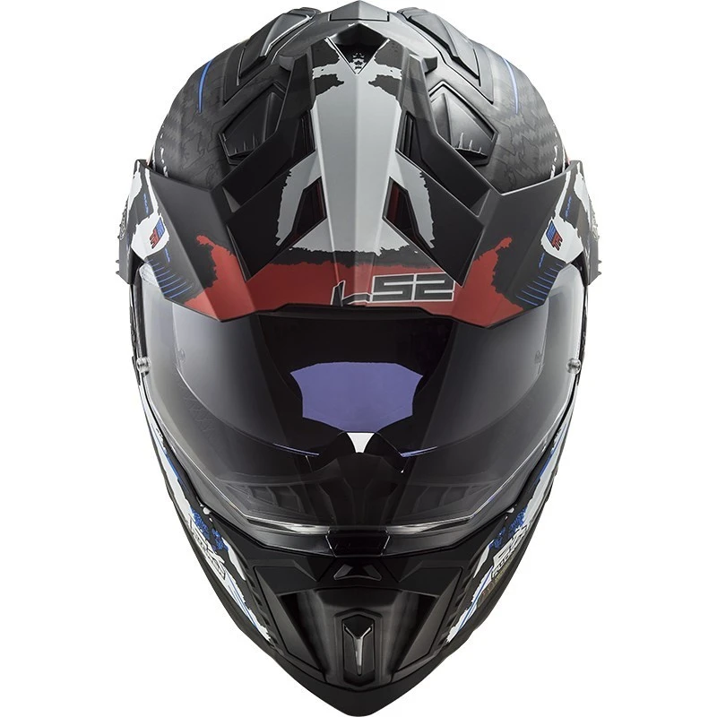 Off Road Touring Motorradhelm In Carbon Ls2 MX701 Explorer C Extend Matt Rot 6 Off Road Touring Motorradhelm In Carbon Ls2 MX701 Explorer C Extend Matt Rot – Bild 4