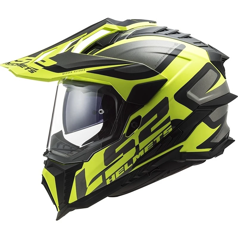 Offroad Touring Motorradhelm In HPCF Ls2 MX701 Explorer ALTER Matt Schwarz Fluo Gelb 4 Offroad Touring Motorradhelm In HPCF Ls2 MX701 Explorer ALTER Matt Schwarz Fluo Gelb – Bild 2