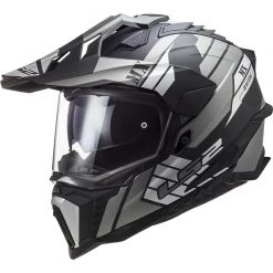 Offroad Touring Motorradhelm In HPCF Ls2 MX701 Explorer ATLANTIS Matt Titanium