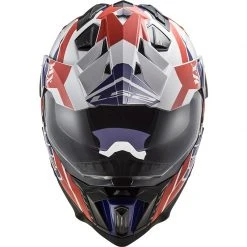 Offroad Touring Motorradhelm In HPCF Ls2 MX701 Explorer ATLANTIS Weiß Rot Blau -Ls2 Elegant Boutique offroad touring motorradhelm in hpcf ls2 mx701 explorer atlantis weiss rot blau 106955