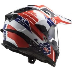 Offroad Touring Motorradhelm In HPCF Ls2 MX701 Explorer ATLANTIS Weiß Rot Blau -Ls2 Elegant Boutique offroad touring motorradhelm in hpcf ls2 mx701 explorer atlantis weiss rot blau 106956