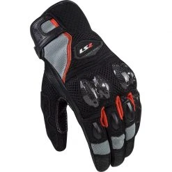Sommer Leder Motorradhandschuhe Ls2 Spark 2 AIR CE Schwarz Grau Rot