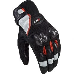 Sommer Leder Motorradhandschuhe Ls2 Spark 2 AIR CE Schwarz Weiß Rot