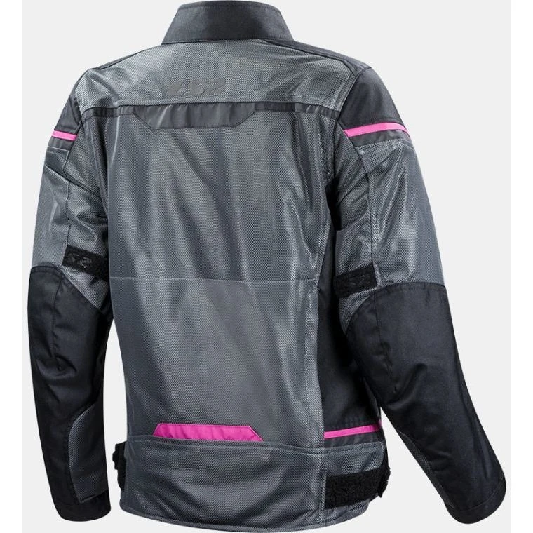 Sommer Perforierte LS2 Riva Lady Motorradjacke Schwarz Grau Pink 4 Sommer Perforierte LS2 Riva Lady Motorradjacke Schwarz Grau Pink – Bild 2