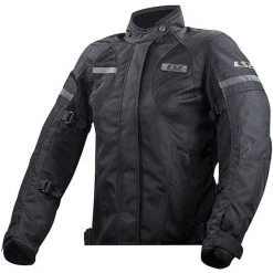 Technische Motorradjacke LS2 Dart Lady WP Triple Certified Black Layer