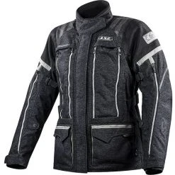 Technische Motorradjacke LS2 Nevada Lady WP Triple Layer Certified Schwarz Grau
