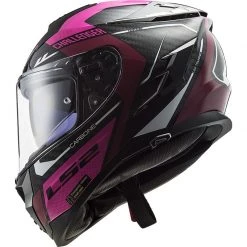 Vollcarbon Motorradhelm Ls2 FF327 CHALLENGER C Thorn Pink -Ls2 Elegant Boutique vollcarbon motorradhelm ls2 ff327 challenger c thorn pink 135362