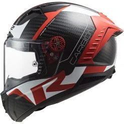 Vollcarbon Motorradhelm Ls2 FF805 THUNDER C Racing1 Rot Weiß -Ls2 Elegant Boutique vollcarbon motorradhelm ls2 ff805 thunder c racing1 rot weiss 107062