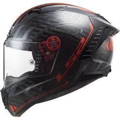 Vollcarbon Motorradhelm Ls2 FF805 THUNDER C Sputnik Red Metal -Ls2 Elegant Boutique vollcarbon motorradhelm ls2 ff805 thunder c sputnik red metal 107081