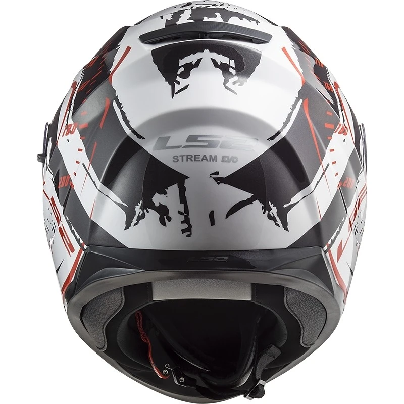 Vollgesicht Motorradhelm Doppelvisier Ls2 FF320 Stream Evo TACHO Weiß Schwarz Rot 8 Vollgesicht Motorradhelm Doppelvisier Ls2 FF320 Stream Evo TACHO Weiß Schwarz Rot – Bild 6