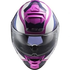 Vollgesicht Motorradhelm Doppelvisier Ls2 FF800 Storm TECHY Weiß Pink -Ls2 Elegant Boutique vollgesicht motorradhelm doppelvisier ls2 ff800 storm techy weiss pink 106688