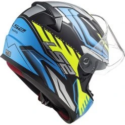 Vollgesicht Motorradhelm Ls2 FF353 Rapid GALE Schwarz Blau Gelb Opak -Ls2 Elegant Boutique vollgesicht motorradhelm ls2 ff353 rapid gale schwarz blau gelb opak 106745