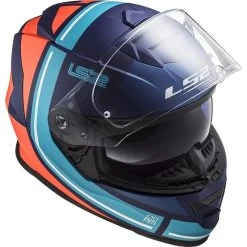 Vollgesichts-Motorradhelm Doppelvisier Ls2 FF800 Storm SLANT Blau Orange -Ls2 Elegant Boutique vollgesichts motorradhelm doppelvisier ls2 ff800 storm slant blau orange 106705