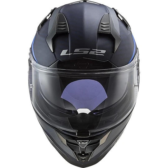 Vollvisier-Motorradhelm Aus Touring Carbon Ls2 FF327 CHALLENGER C Drone Carbon Blau Opak 5 Vollvisier-Motorradhelm Aus Touring Carbon Ls2 FF327 CHALLENGER C Drone Carbon Blau Opak – Bild 3